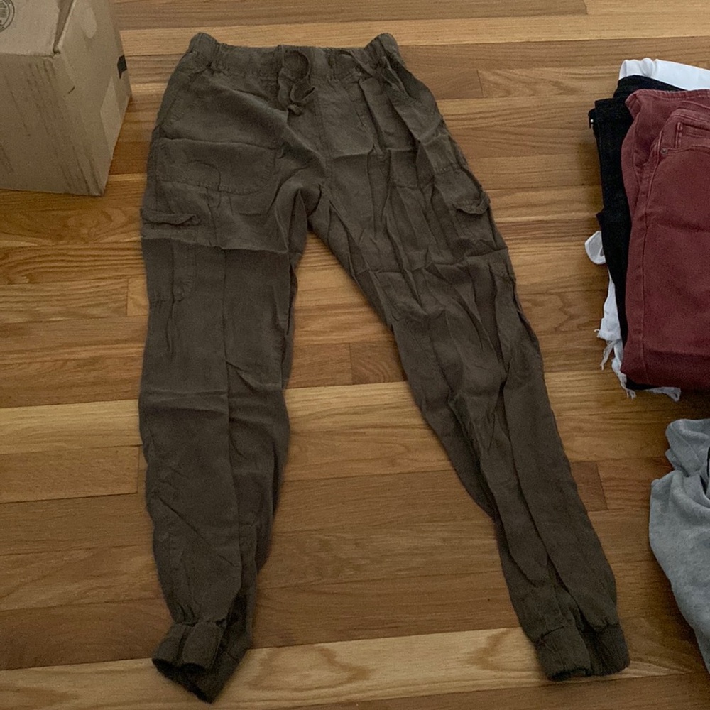 Army colored jogger pants